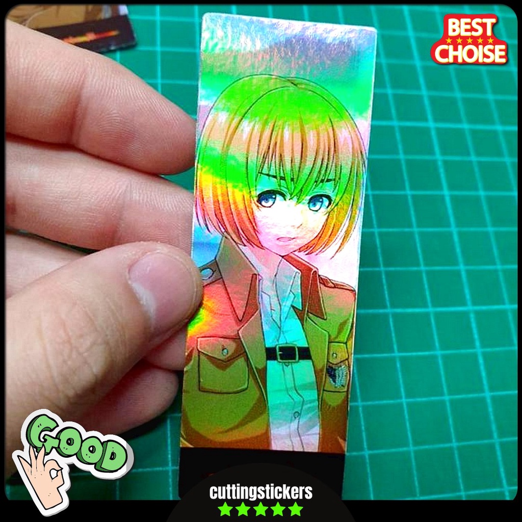 Jual Stiker Sticker Anime Slap S0167 Attack On Titan Armin Arlert Shopee Indonesia 3675