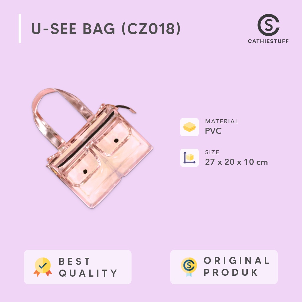 Miniso Transparent Bag Tas Transparan