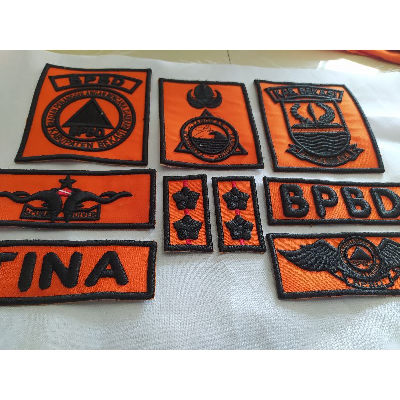 Jual bordiran timbul atribut BPBD | Shopee Indonesia
