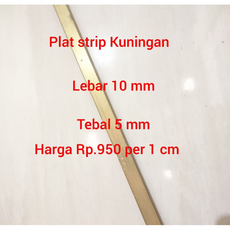 Jual plat strip Kuningan harga eceran per 1cm | Shopee Indonesia