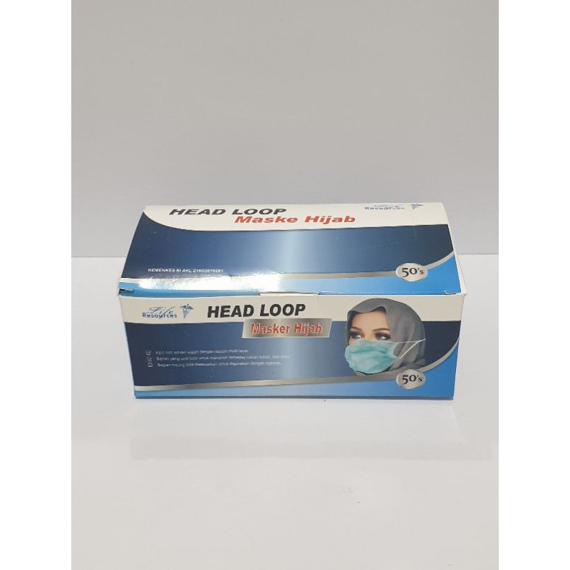 Jual Masker Headloop 3ply / Masker Hijab 3ply / Masker Medis | Shopee ...