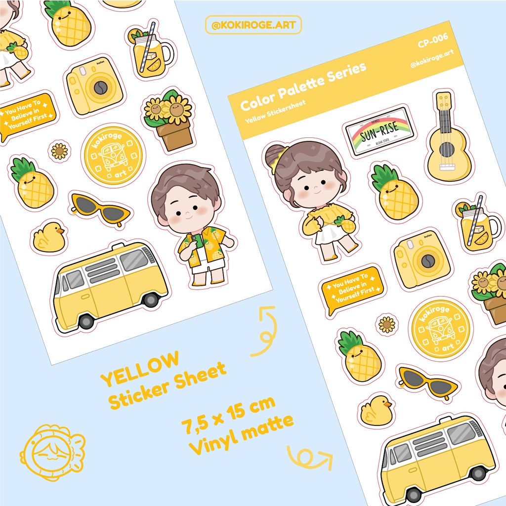 Jual Sticker sheet color palette series | Shopee Indonesia