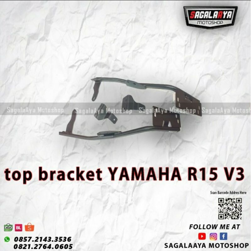 Jual bracket top box motor yamaha R15 V3 original SHAD | Shopee Indonesia