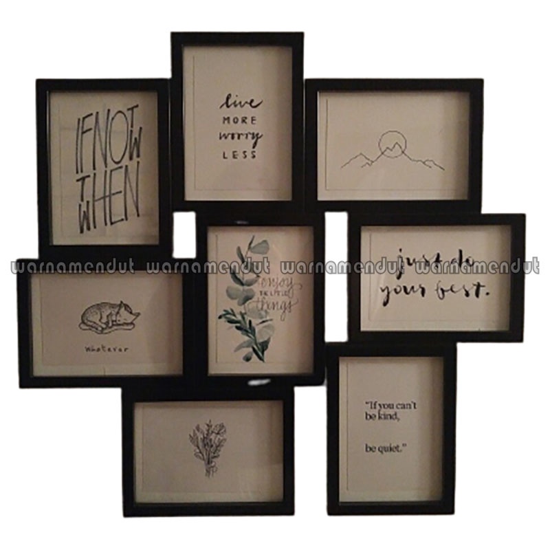 Jual EYO IKEA VAXBO Bingkai frame foto kolase untuk 8 gambar 13x18cm Shopee Indonesia