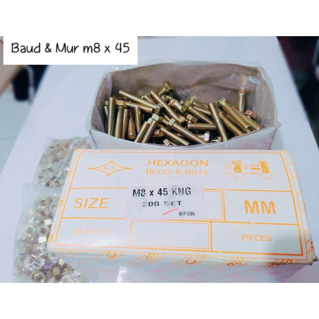 Jual Mur Baut Kuning Ukuran M Berbagai Ukuran Hexagon Bolts And Nuts