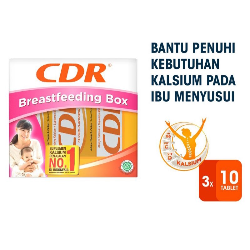 Jual CDR Breastfeeding Pack Tablet Effervescent 10 (3 Tube) | Shopee ...