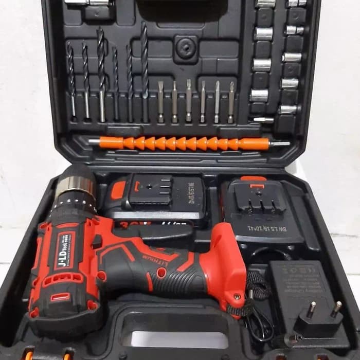 Jual Bor Tanpa Kabel / Bor Listrik J.LD 36V - Bor Listrik Set - Bor ...