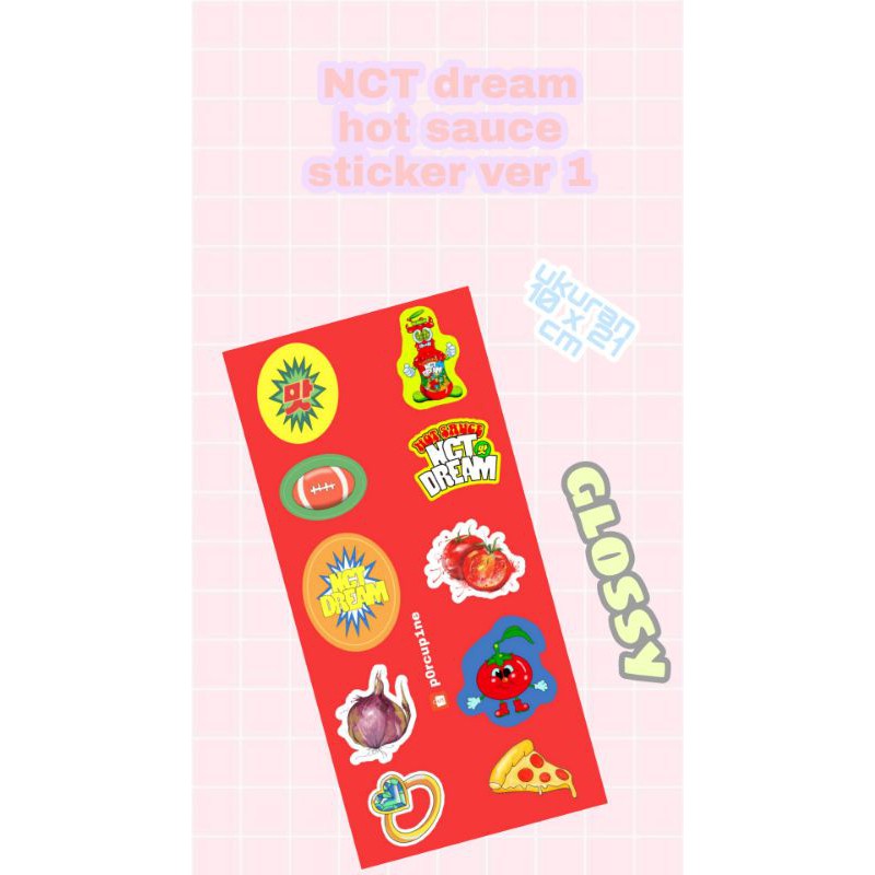 Jual NCT dream hot sauce sticker hot sauce Fankit kpop Sticker