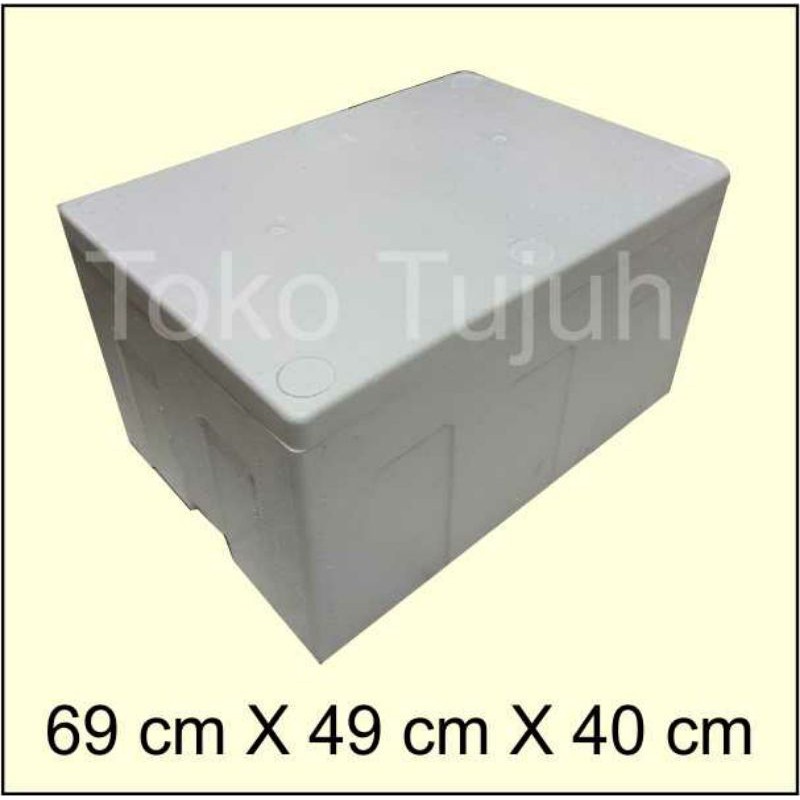 Jual styrofoam box 69x49x40cm / gabus box 69x49x40cm gojek / grab saja ...
