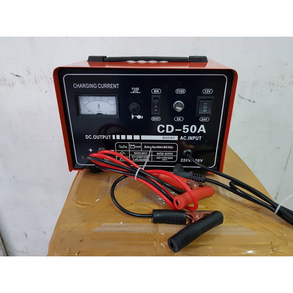 Jual Charger Aki 50 Ampere Bisa Accu 12v & 24v Merk ROCIA / Baterai ...