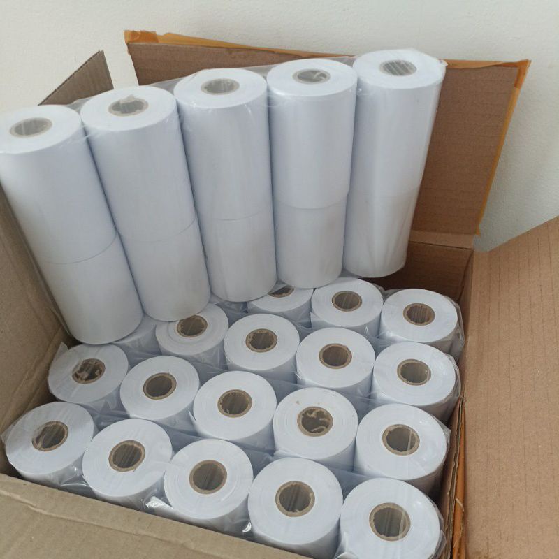 Jual Kertas Kasir Struk Paper Roll Hvs 1ply 75x65mm Pos Printer Dot Matrix 1 Ply 75 X 65 Mm 5564