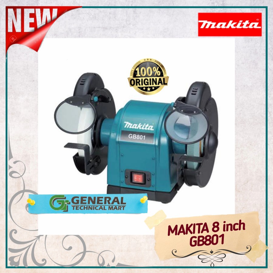 Jual Mesin gerinda duduk MAKITA 8 inch GB801,Bench Grinder made in ...