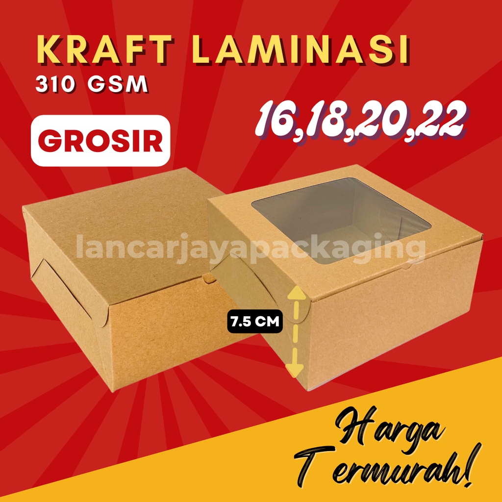 Jual Kotak Nasi Paper Rice Box Kue Cake Roti Tart Kemasan Hampers R8 ...