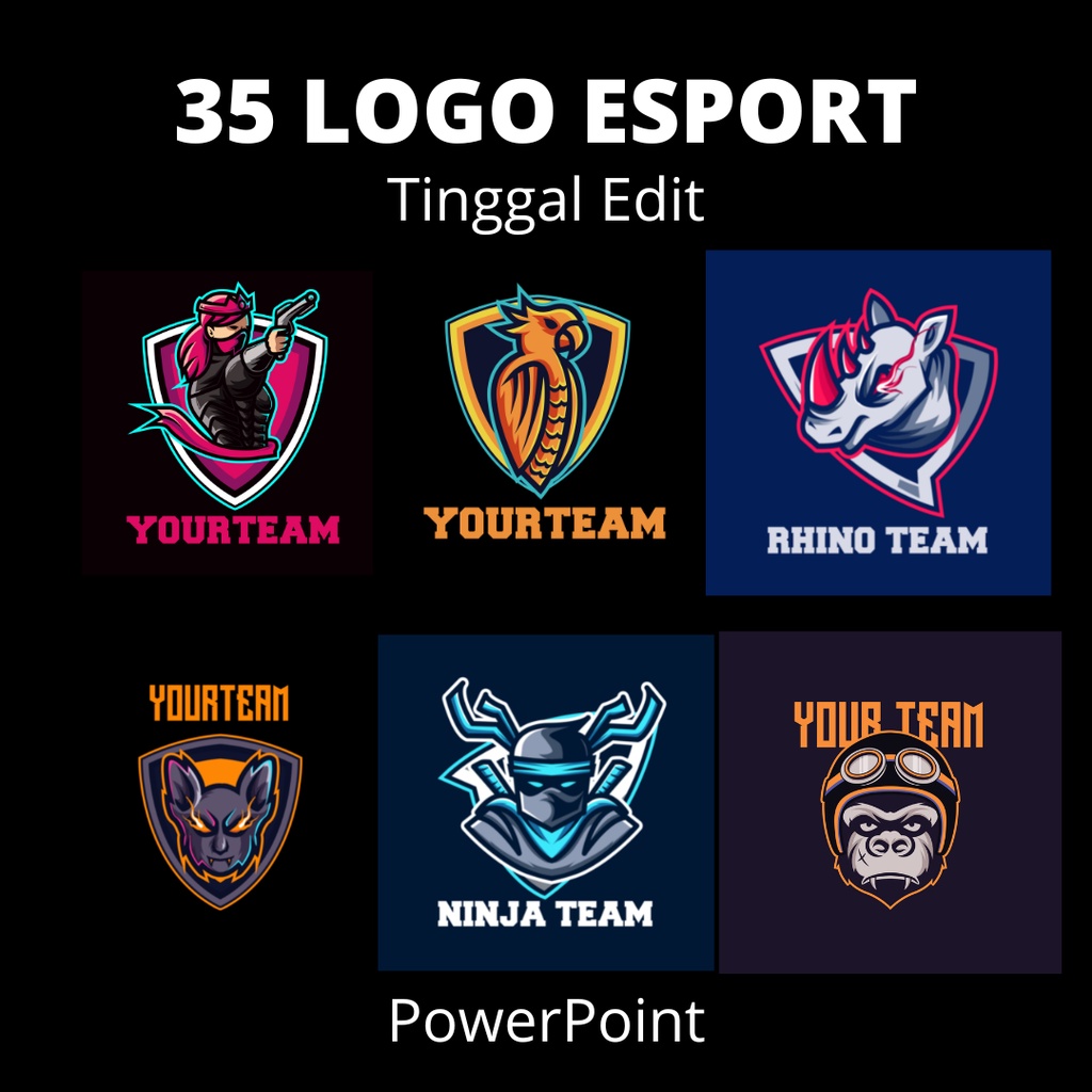 Jual 35 Logo Esport PowerPoint Tinggal Edit Shopee Indonesia
