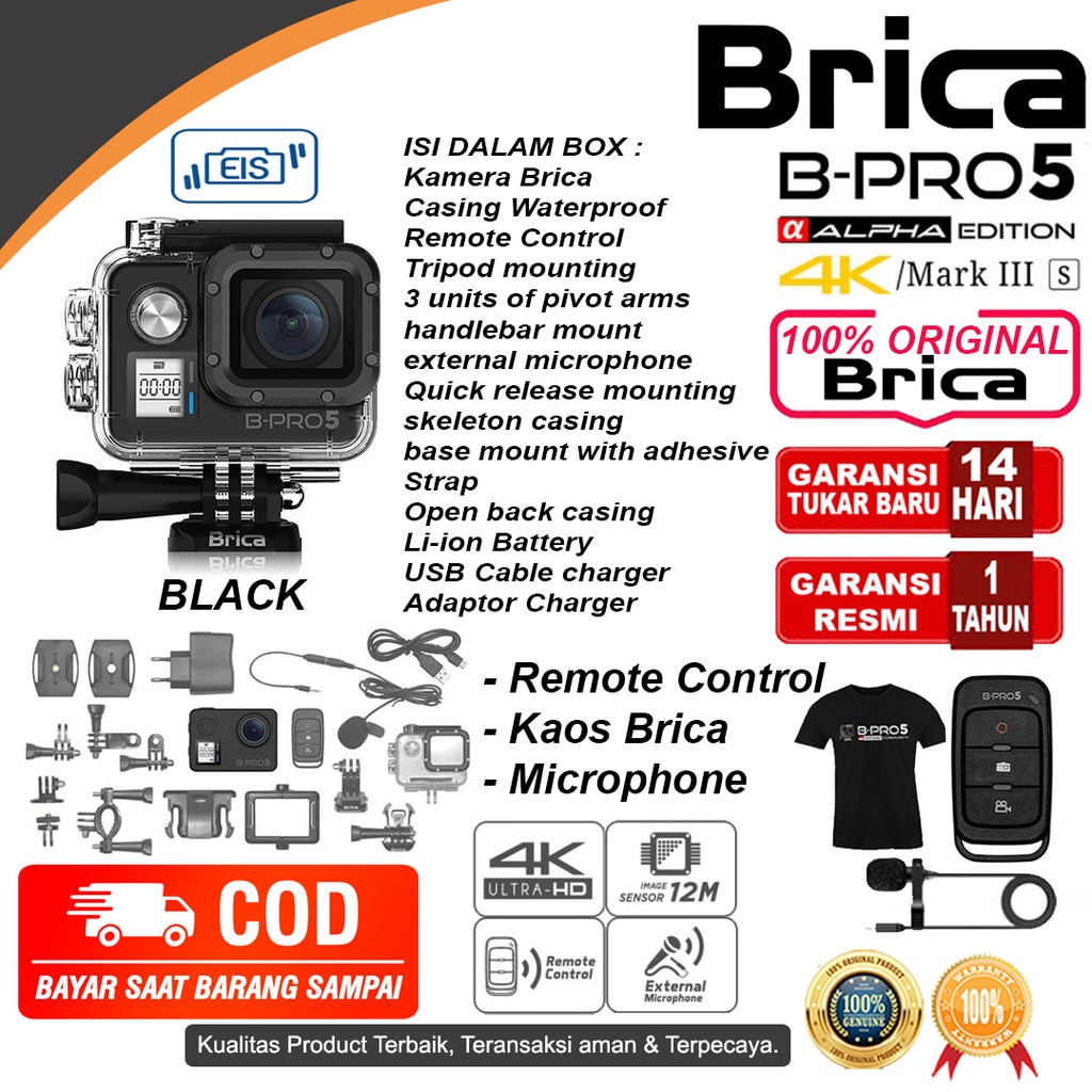 Jual Brica B-Pro 5 Alpha Edition Action Cam AE3S - AE Basic - AE Lite ...