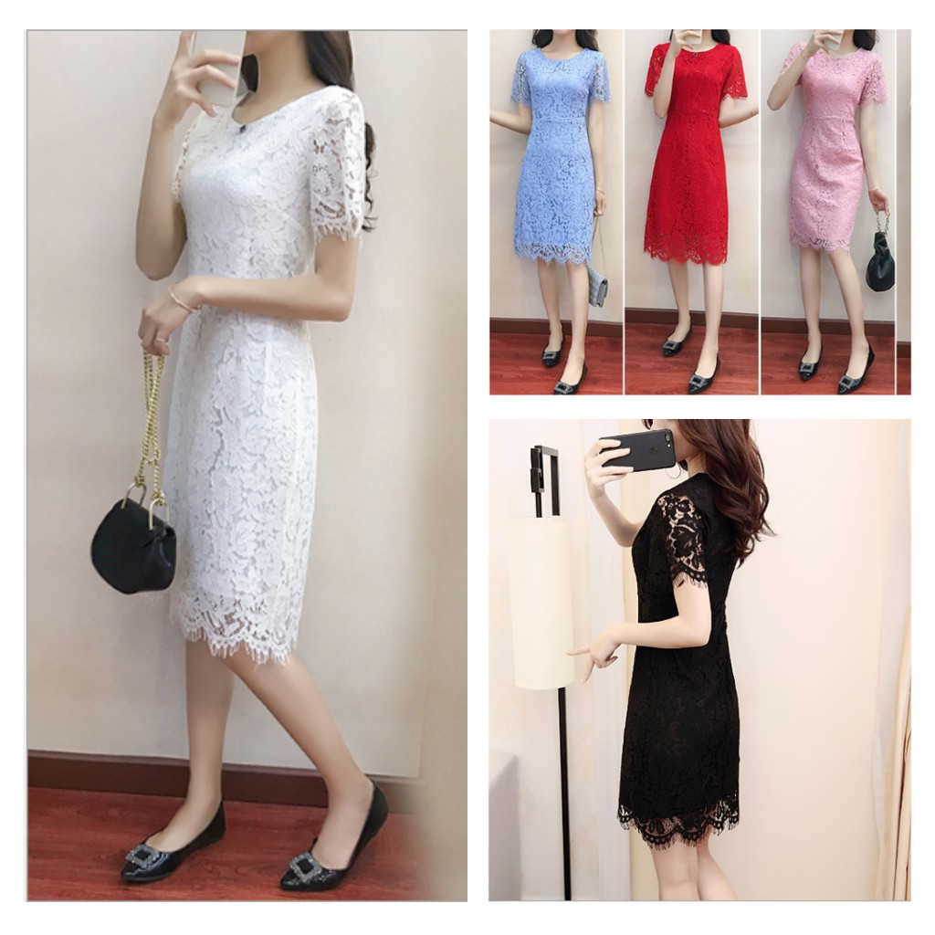 Jual Sheera s Choice Midi dress simple brokat dress pesta brokat