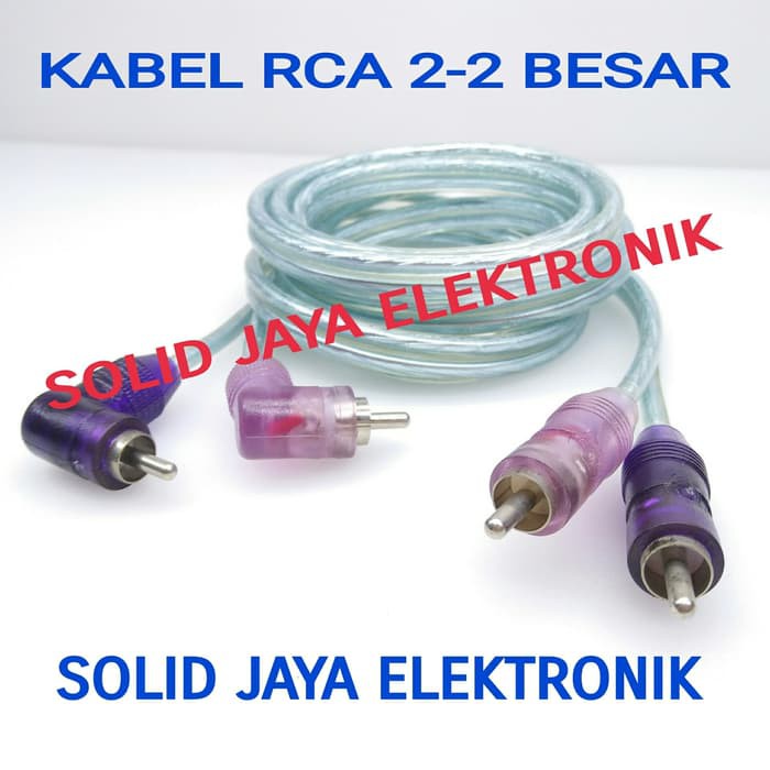 Jual KABEL RCA 2-2 1 M BAGUS KABEL RCA 1 METER 2-2 KABEL AUDIO RCA JEK ...