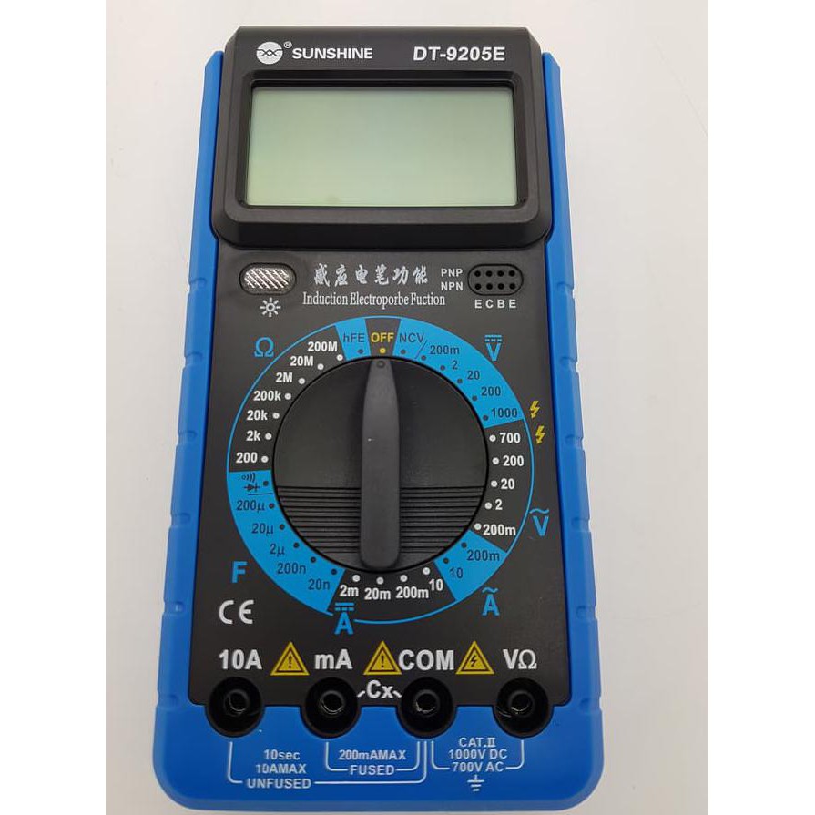 Jual Multitester / Avometer / Multimeter Digital ORI ( Sunshine DT9205E ...
