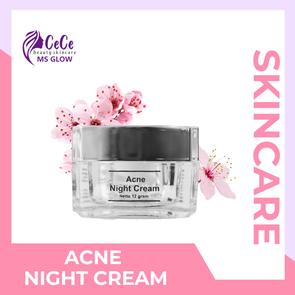 Jual ACNE NIGHT CREAM MS GLOW Shopee Indonesia