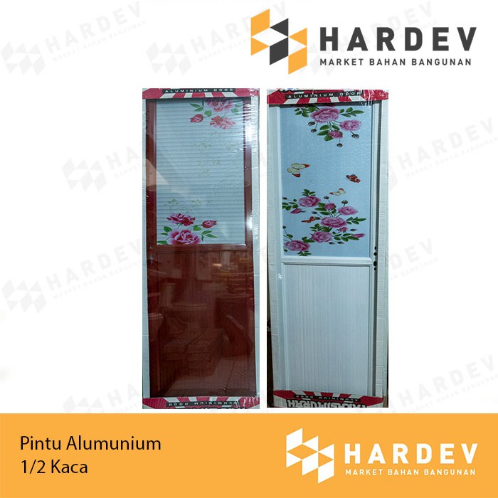 Jual Pintu Kamar Mandi / Pintu Alumunium 1/2 Kaca | Shopee Indonesia