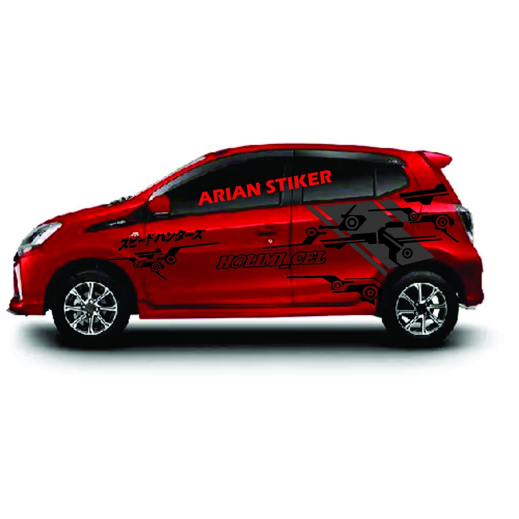 Jual Stiker Cutting Mobil Agya Stiker Bodi Samping Toyota Agya Stiker