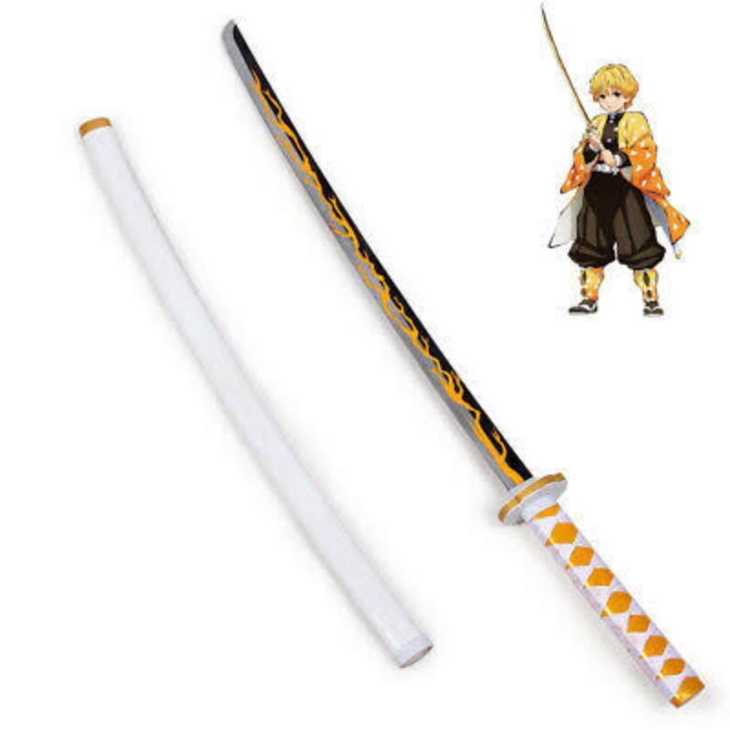 Riachuelo  Boneco Articulado - Demon Slayer - Zenitsu Agatsuma - Amarelo -  Candide