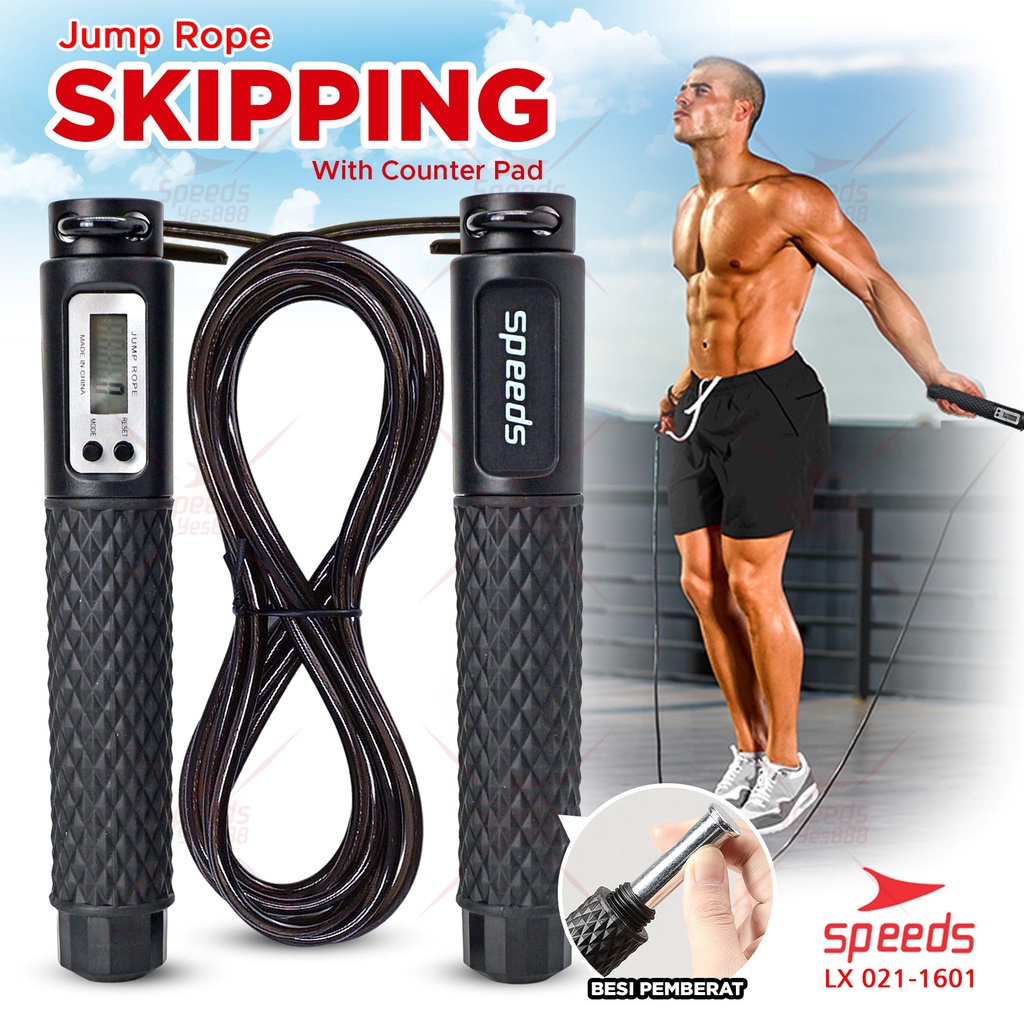 Jual SPEEDS Tali Skipping Lompat Tali Loncat Tali Jump Rope untuk ...