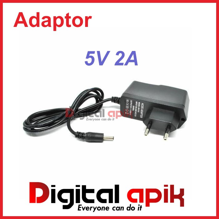 Jual Adaptor 5V 2A Murni Switching Power Supply Arduino Jack DC 5.5mm 5 ...