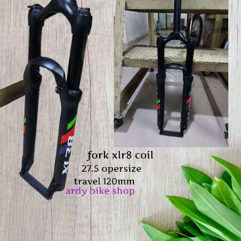 Jual Fork 27.5 XLR8 Coil Travel 120 mm opersize not suntour rst ion Shopee Indonesia