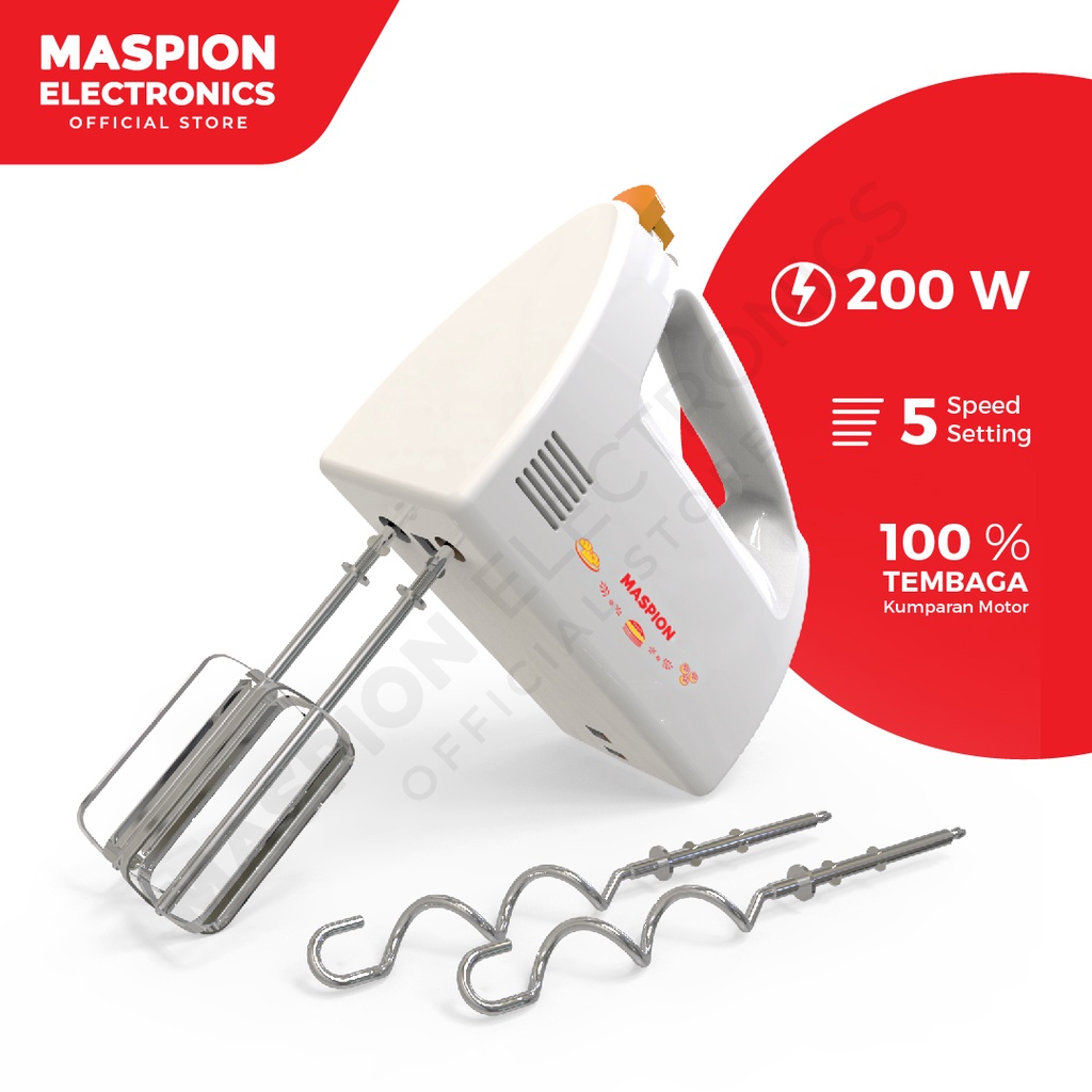 Jual Maspion Hand Mixer Roti Kue - MT1150 | Shopee Indonesia