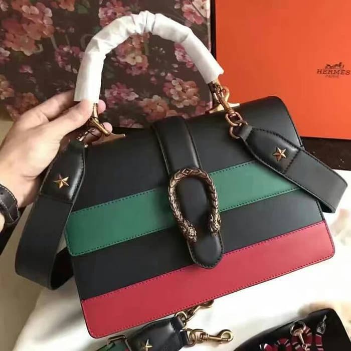 Promo tas wanita gucci dionysus bamboo black high quality. Ori leather