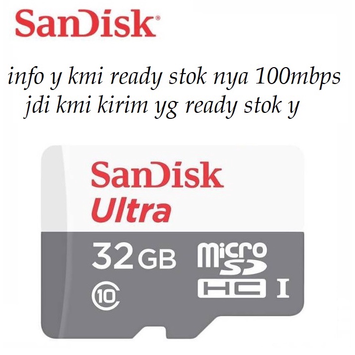 Jual Sandisk Ultra Micro SD 32GB 80Mbps CLASS 10 MicroSDHC MicroSD ...