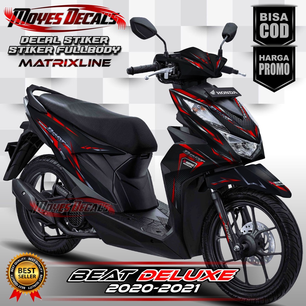 Jual Decal Honda Beat Deluxe 2020 Decal Motor Beat Deluxe 2021 Full