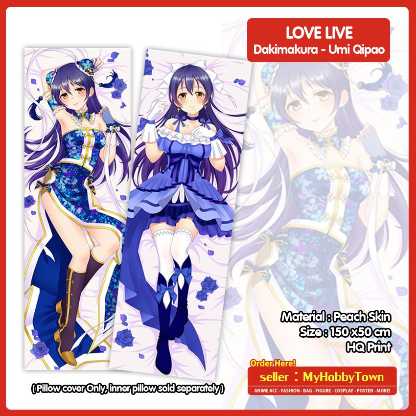 Jual Sarung Bantal Anime Dakimakura Love Live Umi Sonoda Qipao