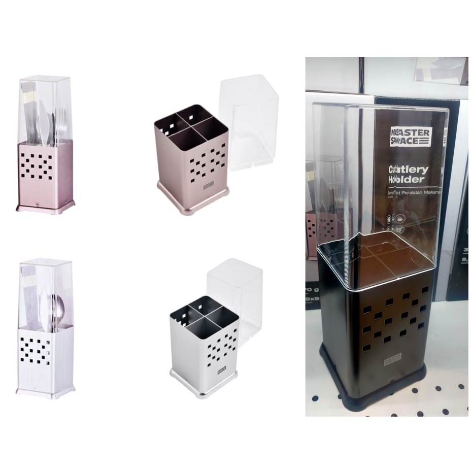 Jual AZKO Masterspace CUTLERY HOLDER ALU Tempat Sendok Makan Aluminium ...
