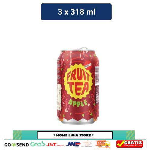 Jual Sosro Fruit Tea Teh Kemasan Kaleng Rasa Apel 318 ml x3 | Shopee ...