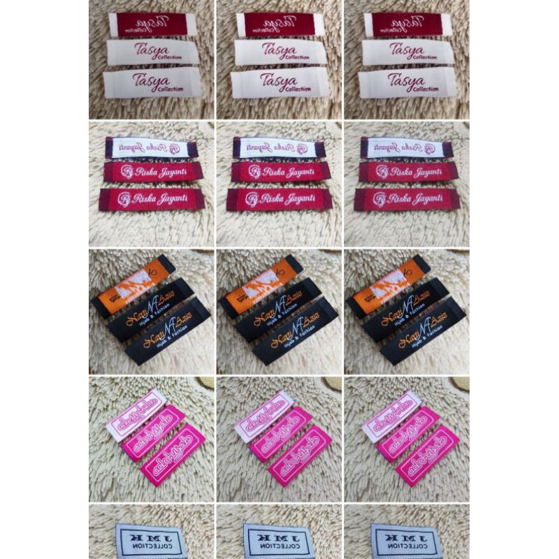 Jual LABEL BAJU BORDIR TENUN RAJUT UKURAN 1cm x 6cm | Shopee Indonesia