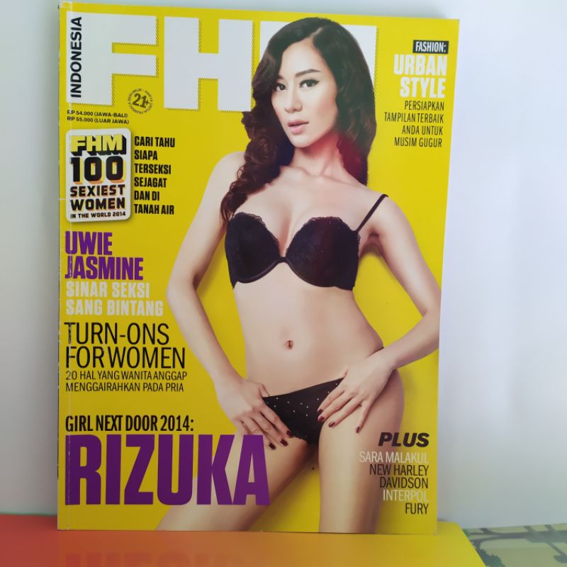 Jual Majalah Dewasa Fhm Cover Rizuka Amor Shopee Indonesia