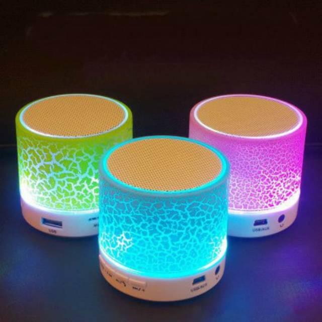 Jual SPEAKER BLUETOOTH MINI PORTABLE S10 WHIT LED MODEL KACA RETAK ...