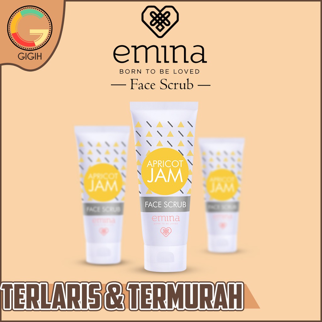 Jual EMINA Apricot Jam Face Scrub pembersih wajah emina cosmetics