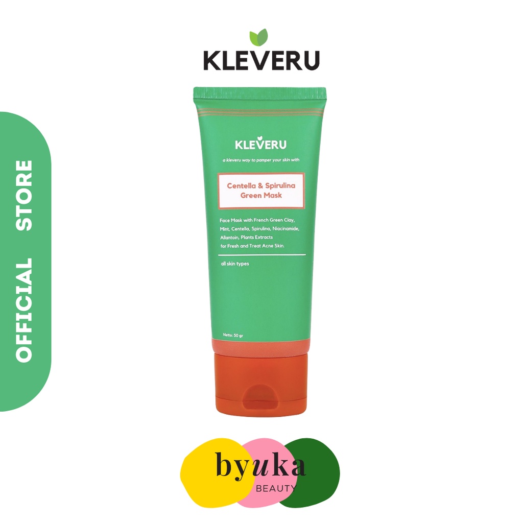 Jual KLEVERU Centella and Spirulina Green Mask (50gr) Shopee Indonesia