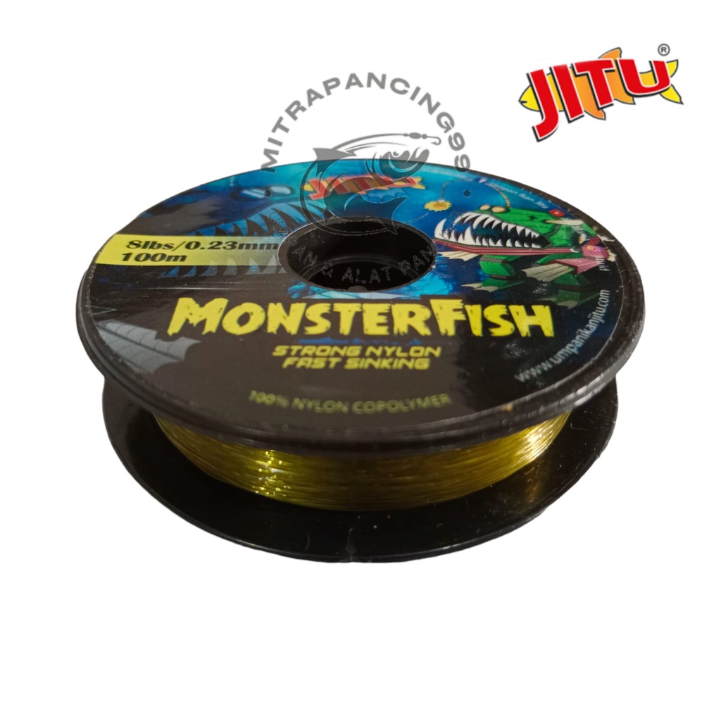 Jual 1 Spool Tali Pancing / Senar Pancing Monster Fish 100 M | Shopee ...