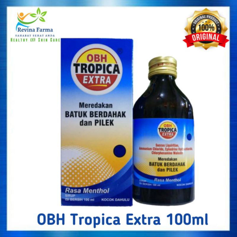 Jual OBH Tropica Extra 100ml rasa Menthol Obat Batuk, Pilek, Demam ...