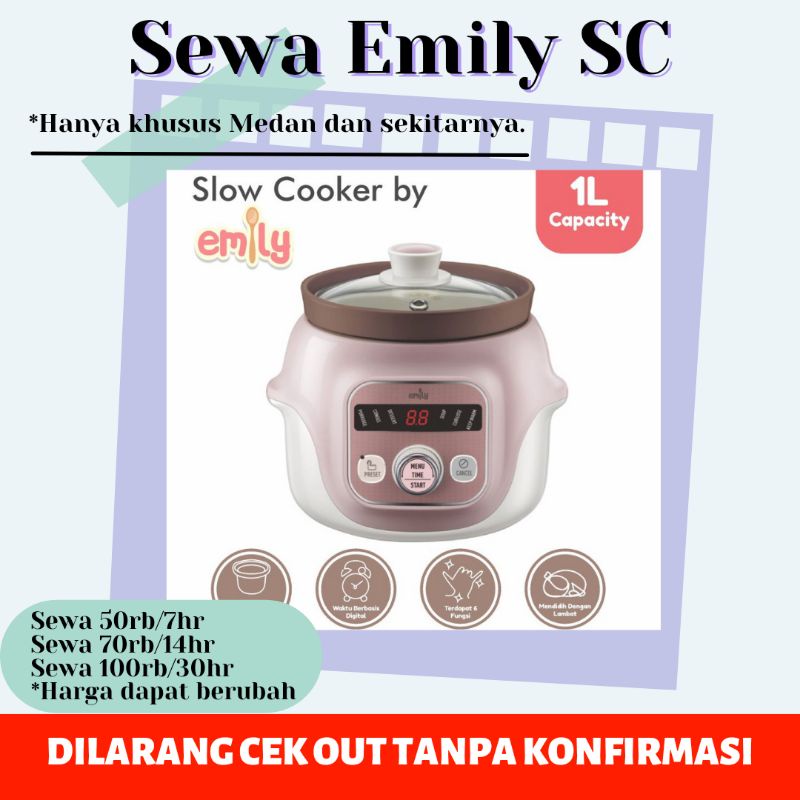 Jual Sewa Emily Slow Cooker / Rental Baby Food Processor Khusus Medan