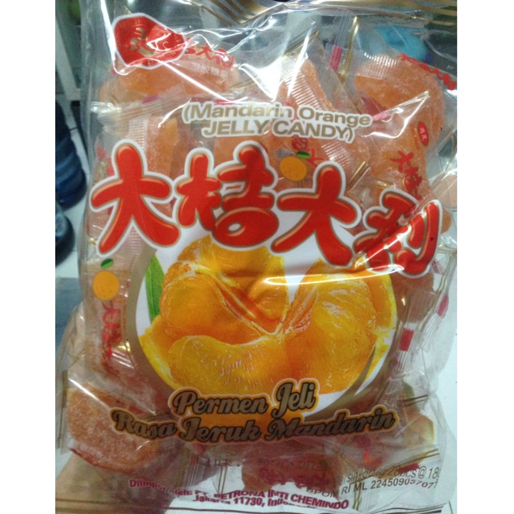 Jual Chen Liang Ji Mandarin Orange Jelly Candy Hong Mao 504 Gr Permen Snack Imlek Jeli Rasa 4314