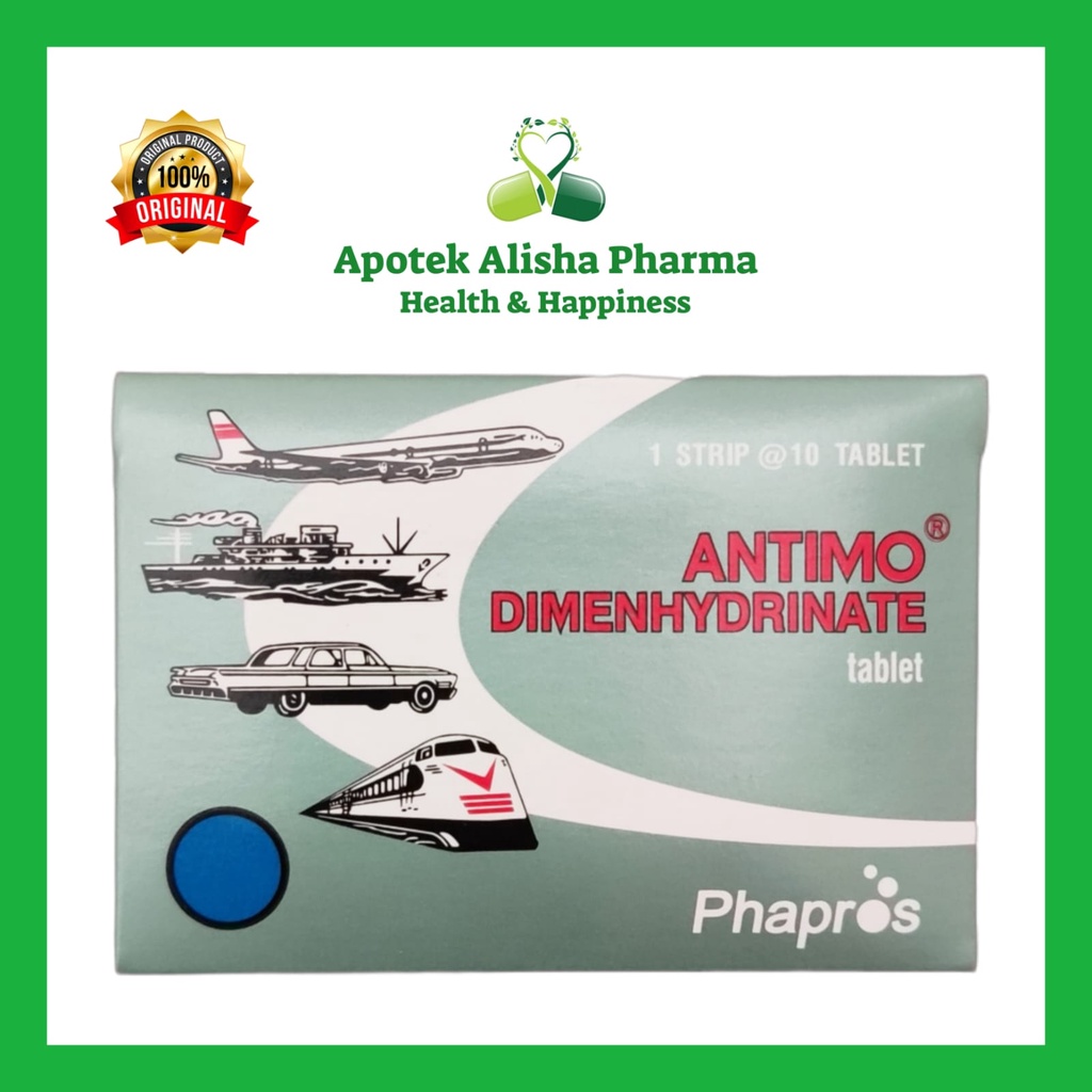 Jual Antimo Tablet (Strip 10tablet) Obat Mual Muntah / Mabuk Perjalanan