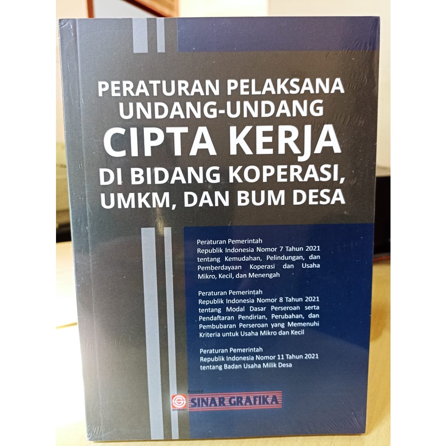 Jual Peraturan Pelaksanaan UU Cipta Kerja Di Bidang Koperasi , UMKM,dan ...