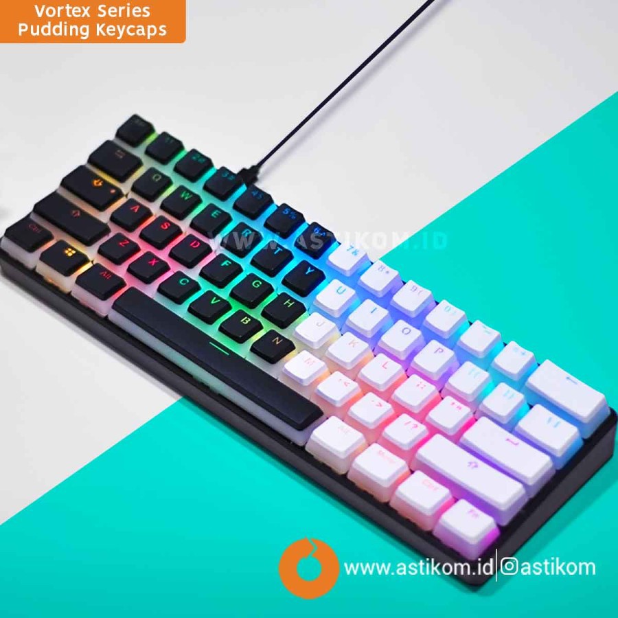 Jual Vortex Series Double Shot PBT Pudding Backlit Keycaps By Astikom