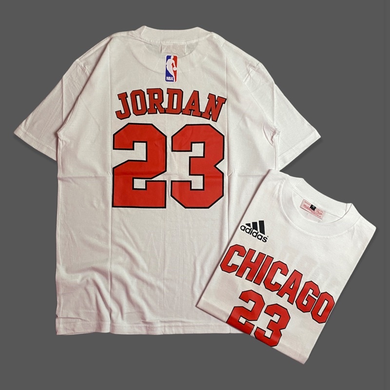 Jual Kaos CHICAGO BULLS - T Shirt Jordan 23 Putih Mitchell & Ness ...