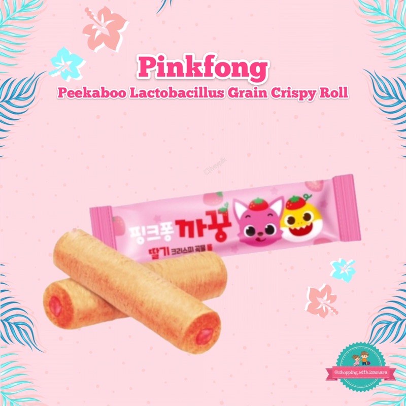 Jual Pinkfong Baby Shark Peekaboo Lactobacillus Grain Crispy Roll ...